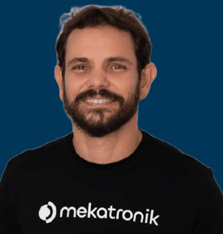 Retrato de Rodolfo Valença, sócio-diretor e cofundador da Mekatronik